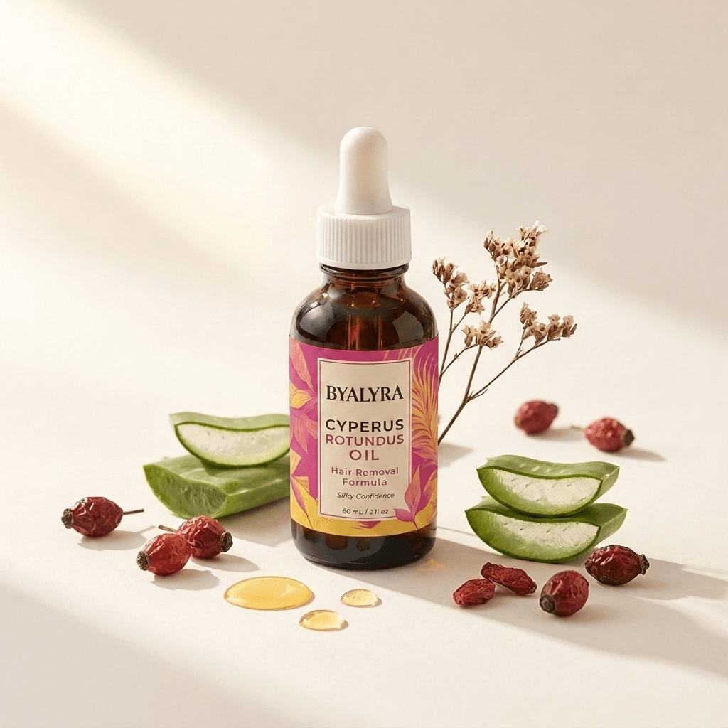 ByAlyra™ Smooth Regrowth Oil · Cyperus Rotundus Formula